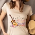 thumbnail image 4 of Inspirational Faith Graphic Tee Guitar Music and Bible Verse Design for Women, Light Pink, Size 3XL, 4 of 6
