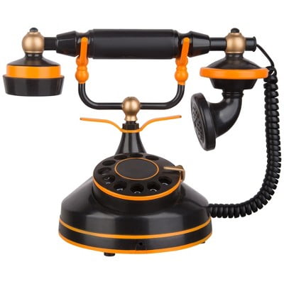 8 Inch Spooky Victorian Haunted Telephone Halloween Vintage Style Phone with Spooky Sound Effect - Motion Activated