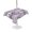 Purple,White,Pink, variant on Outdoor Tablecloth with Umbrella Hole for Patio/Picnic/Party/Camping, White Crane Waterproof Table Cloth Round Cover Washable, Japanese Chery Blossom Green Pine Needles Leaves (Dia 54")