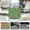 thumbnail image 6 of Yayeee Ashtray with Lid for Cigarette Smokeless Stainless Steel Home Ash Holder, American Footballs, 6 of 7