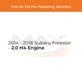 thumbnail image 2 of Max Advanced Brakes - Brake Kit for 2014 2015 2016 2017 2018 Subaru Forester w/ 2.0 H4 Engine Rear Replacement Cross Drilled Disc Brake Rotors and Ceramic Brake Pads, 2 of 9