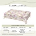 thumbnail image 6 of Pink Floral Tablecloth Shabby Chic Flower Rectangle Tablecloth Pink Rose Petal Floral Table Cover 60×84 Inch Washable Table Cloth for Kitchen Dining Room Party Decoration, 6 of 8