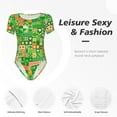 thumbnail image 5 of Picia St Patrick's Day6 Womens One Piece Swimsuits Modest Tummy Control Bathing Suits Lace Up Slimming Swim Suit-Medium, 5 of 9