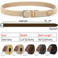 thumbnail image 2 of Stretch Belt Men Women, LELINTA Mens Woven Braided Web Belt 1.3''Width for Golf Casual Pants Shirts Jeans, 2 of 6