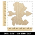 thumbnail image 2 of Mr and Mrs Heart and Arrow Wedding Wood Shape Unfinished Piece Cutout Craft DIY Projects - 6.25 Inch Size - 1/4 Inch Thick, 2 of 7