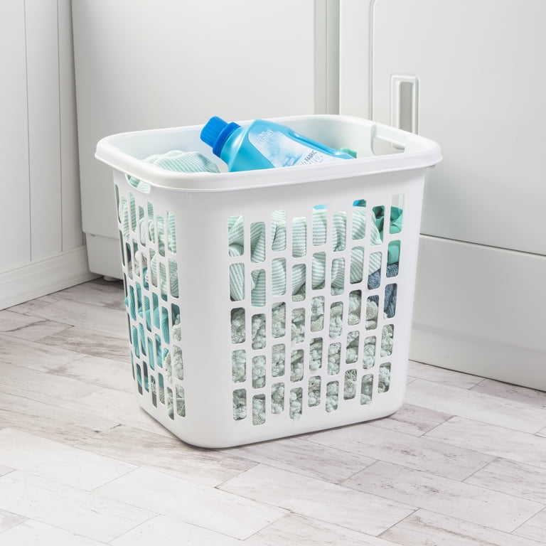 Easy Carry Plastic Laundry Hamper with Handles photo 4