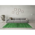 thumbnail image 3 of Ahgly Company Indoor Square Oriental Emerald Green Industrial Area Rugs, 6' Square, 3 of 4