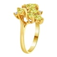 thumbnail image 2 of 14k Yellow Gold, Classic Leaf Cluster Ring Yellow CZ Nov Synthetic Birthstones Size 9, 2 of 3