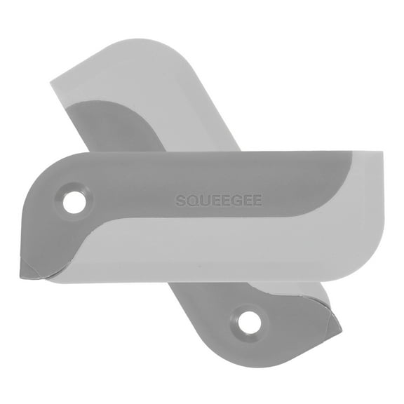Raindrops 2Pcs Small Squeegee for Household Use Grey TPR PP Ergonomic Design