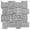 Silver, variant on The Tile Life Wilds Bone Porcelain Basketweave Mosaic Floor and Wall Tile, 12" x 12", 6 Pc.