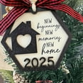 thumbnail image 6 of Clearance! New Home Ornament 2025 House Warming Gifts New Home Housewarming Gifts For New House New Home Gift Ideas Decor First New Home Ornament 2025 4.7*3.9*0.4 in White, 6 of 8