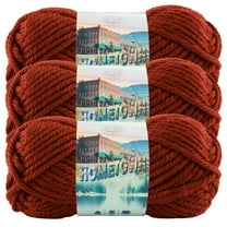 Lion Brand Yarn Hometown Tampa Spice Basic Super Bulky Acrylic Red Yarn 3 Pack
