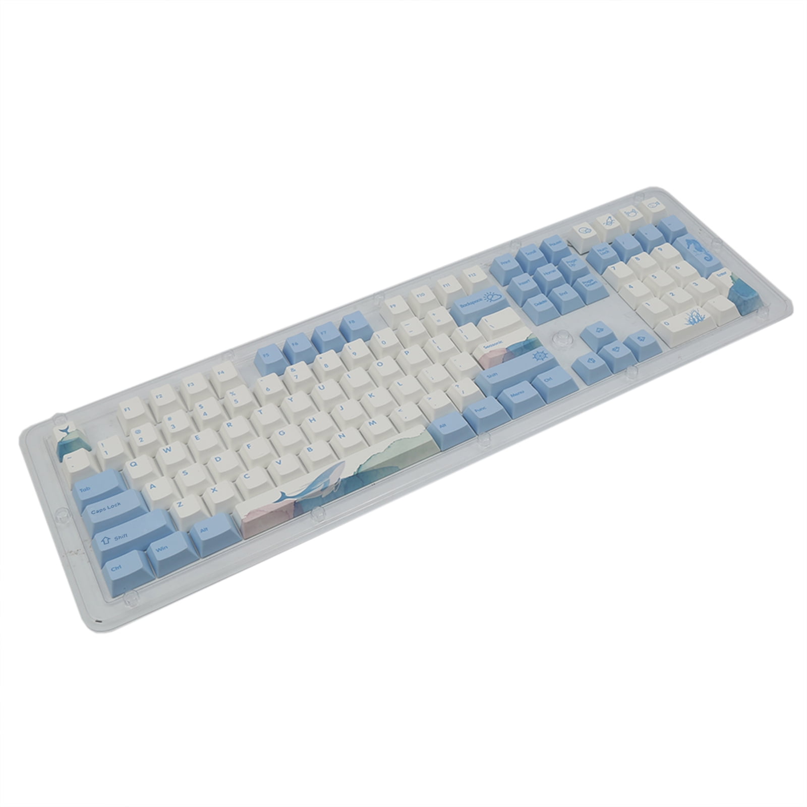 lanema Dolphin Theme Keycaps 110 Cherry Keys PBT Keycaps Mechanical Keycap Full Set