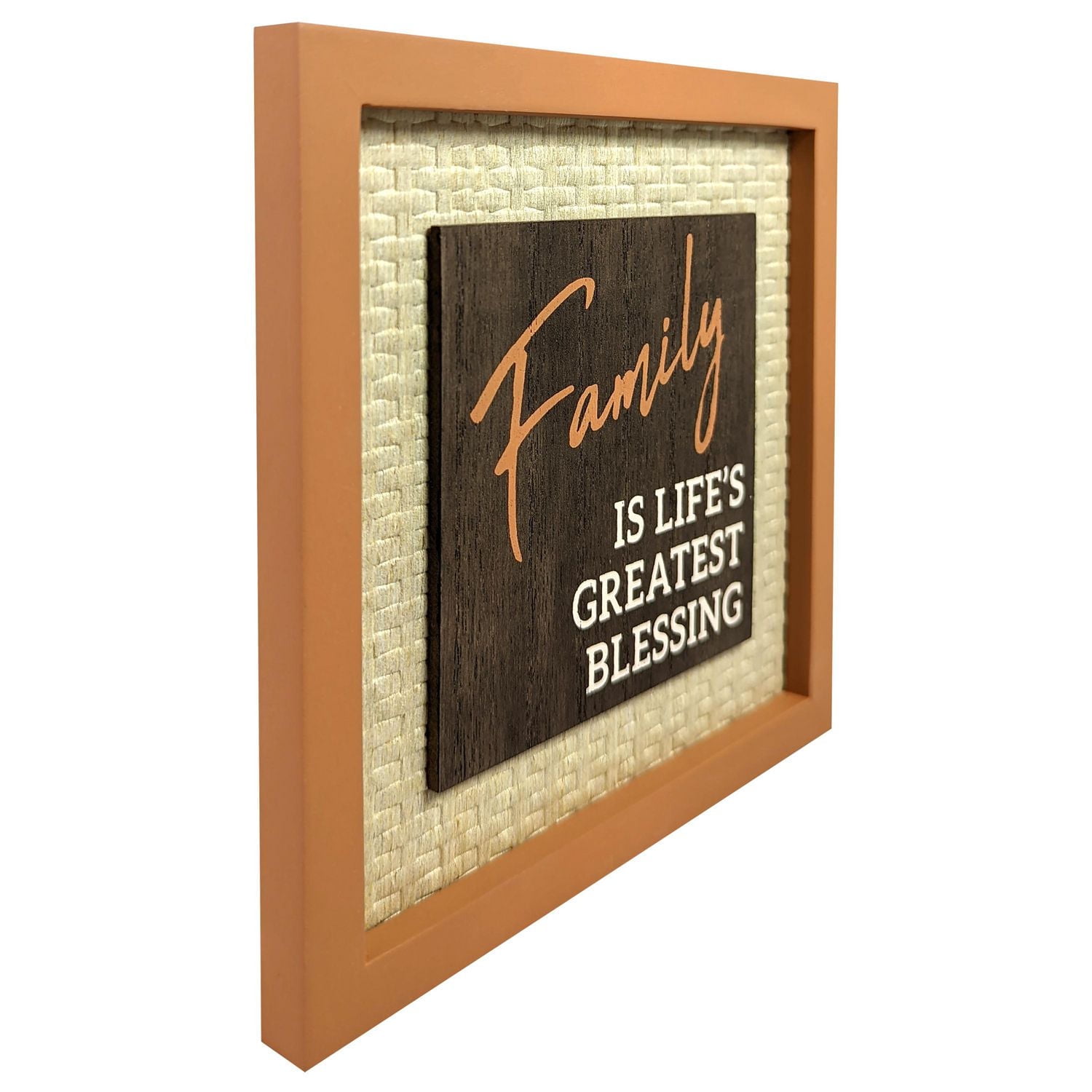 FAMILY PLAQUE - ORANGE, FAMILY PLAQUE DÉCOR