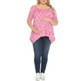 thumbnail image 2 of White Mark Maternity Cold Shoulder Leopard Print Maternity Top, Women's, S-3X, 2 of 6