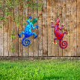 thumbnail image 4 of Gecko De Metal,Decoración De Pared De Gecko De Metal Lagarto De Metal Decoración De Valla para El Hogar Obra De Arte Arte De Pared De Gecko Adornos De Jardín De Gecko Decorativo De Pared Al, 4 of 5