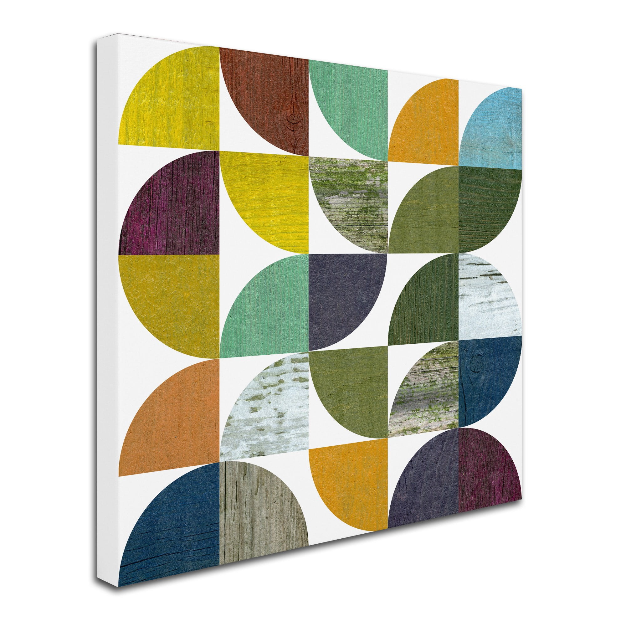 "Rustic Rounds 1.0" Canvas Art by Michelle Calkins