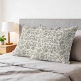thumbnail image 6 of 16x16 Pillow Covers Set of 2, Spring Flowers Square Throw Pillow Covers for Couch/Sofa/Living Room, Farmhouse Sage Green Pastoral Floral Leaf Decorative Soft Pillowcases for Couch Throw Pillows, 6 of 9