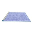 thumbnail image 2 of Ahgly Company Machine Washable Indoor Rectangle Abstract Blue Modern Area Rugs, 5' x 7', 2 of 4