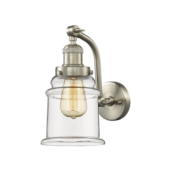 Innovations 515-1W-SN-G182-LED Canton 1 Light Sconce part of the Franklin Restoration Collection, Brushed Satin Nickel