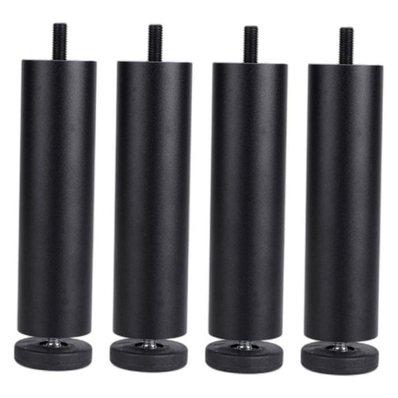 4x Modern Home Refrigerador Playbook Estante Patas Mesa de Centro Cómoda Lavado Negro 25cm