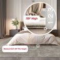 thumbnail image 4 of nuLOOM Loni SuperiorWash Solid Machine Washable Shag Area Rug, 6' x 6', Square, Loni Beige, 4 of 14