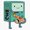 1pcs, variant on Cute Video Game Robot Character Eating Sushi Geek Decal For Laptop Phone Case Sticker