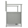 thumbnail image 3 of Amherst 48 inch Wide Solid Wood Transitional Entryway Bench in Fog Grey, 3 of 15