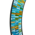 thumbnail image 4 of DecorShore Decorative Mosaic Wall Mirror, 32 inch Oval Wall Mirror of Turquoise, Blue, Aqua Blue, Green, Gold, Yellow, Colorful Glass Tile Décor for Home, 4 of 6