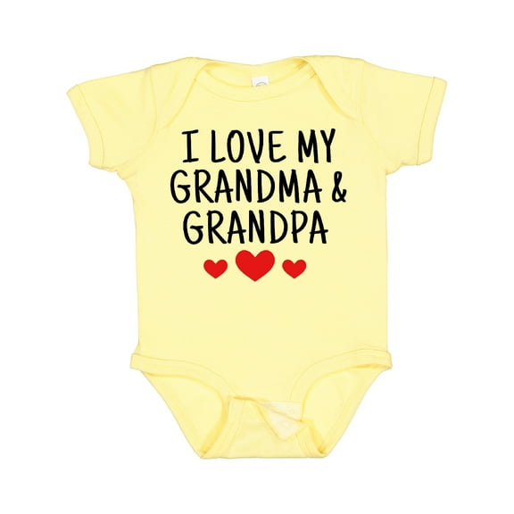 Inktastic I Love My Grandma and Grandpa Boys or Girls Baby Bodysuit