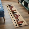 thumbnail image 3 of Runner Rug 2 x 6 Ft, Brown Farmhouse Washable Non-Slip Floor Mat for Kitchen Hallway/Entryway, Vintage Country Animals Cabin Forest Long Kitchen Runner Area Rugs for Living Room, Low-Profile, 3 of 8