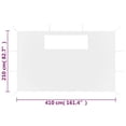 thumbnail image 5 of Paredes laterales para gazebo VidaXL con ventanas de PVC transparente, 2 unidades, blancas, 5 of 5