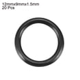 thumbnail image 2 of 20PCS Junta de Sellado de Anillo de Goma Flexible Negra 12mmx9mmx1.5mm, 2 of 5