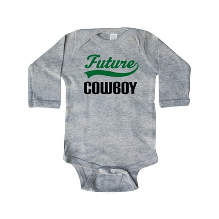 

Inktastic Future Cowboy Gift Baby Boy Long Sleeve Bodysuit