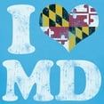 thumbnail image 3 of CafePress - I Heart Maryland Flag MD T Shirt - Women's Traditional Fit Dark T-Shirt, 3 of 4