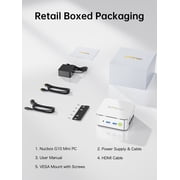 GMKtec G10 Mini PC, 16GB RAM 512GB SSD, AMD Ryzen 5 3500U (MAX 3.7 GHz) , Office Home Desktop Computers, 2.5GbE NIC LAN , Triple 4K Display