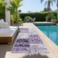 thumbnail image 5 of Addison Rugs Chantille Indoor/Outdoor Transitional Panel Purple Washable Runner Rug, 2'3" x 7'6", 5 of 5