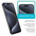 thumbnail image 4 of Tech Armor iPhone 15 Pro Max Screen Protector 6.7 Inch - Ballistic Tempered Glass, Case Friendly, Sensor Protection, HD, 9H Hardness, 3 Pack + Bonus Camera Lens Protector, 4 of 7