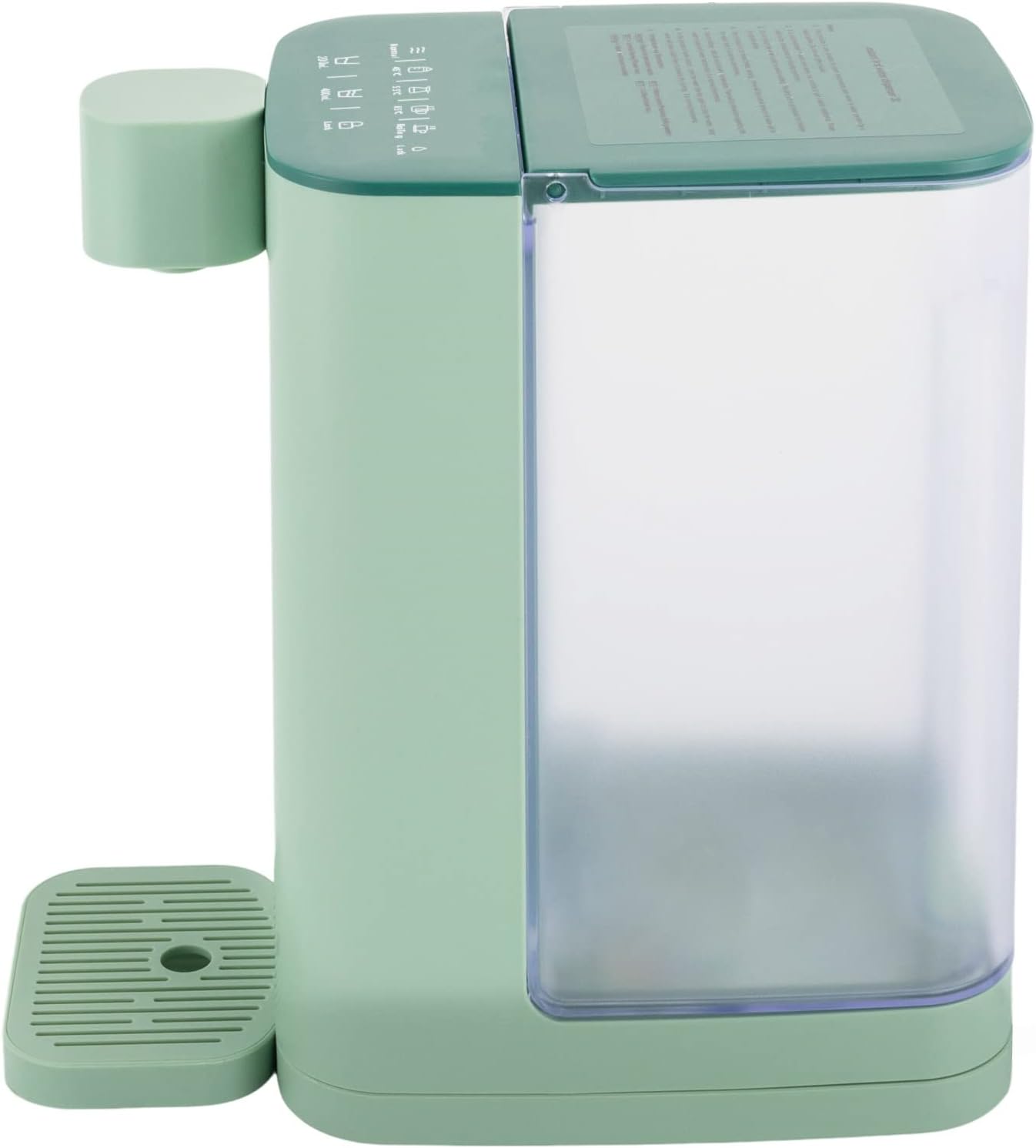 102Oz Instant Electric Kettle with 5 Temperatures, 1600W Instant Portable Hot Water Dispenser, Quick-Heating Water Dispenser with Night Light and Safety Lock for Homes, Offices, Schools (Green)