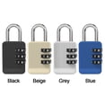 thumbnail image 2 of Useful Fashion Travel Outdoor Zinc alloy Anti-theft Suitcase Security Coded Lock Luggage Combination Lock 3 Digit Password Lock Dormitory Cabinet  Padlock BLUE, 2 of 8