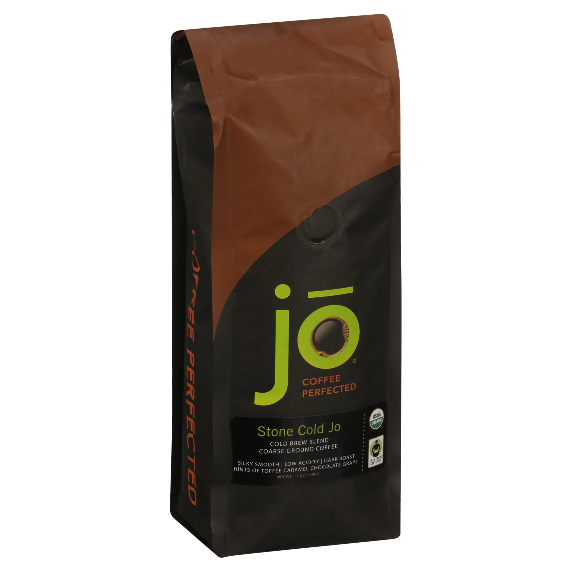 STONE COLD JO: Coarse Cold Brew Coffee Blend, Dark Roast, Ground Coffee, 12  oz