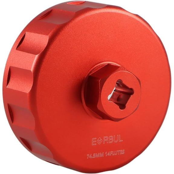 Aluminum Oil Filter Wrench CNC 74.5mm 14 Flutes Oil Filter Cap Wrench Removal Tool Compatible with Porsche 911 Carrera Boxter Cayman Mazda Caliber Ford Escape Dodge Avenger Mercury Mariner