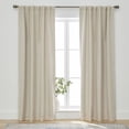 thumbnail image 6 of Better Homes & Gardens 100% Blackout Linen Blend Single Curtain, 50x63, Papyrus Beige, 6 of 7