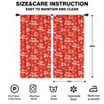 thumbnail image 2 of Blackout Kids Curtains,Red Christmas Text and Snowflake Pattern Childrens Insulated Curtains Set Of 2,Bedroom Essentials,Toddler Room Decor 42"x84", 2 of 5