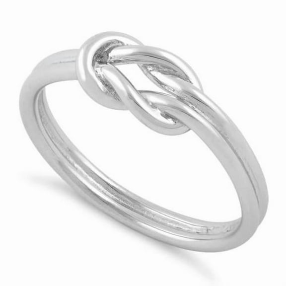 Reef Knot Band Friendship Ring 925 Sterling Silver Wedding Band Unisex Jewelry