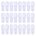 thumbnail image 1 of 20 Pares de Pantuflas Desechables con Punta Cerrada para Mujeres y Hombres Pantuflas Desechables Antideslizantes de Felpa Cepillada Ultrafinas para Hotel y Hogar, 1 of 5