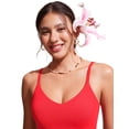 thumbnail image 4 of Top de Bikini CRZ YOGA en V Ajustable Rojo Profundo Talle Pequeño, 4 of 4