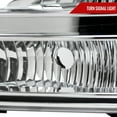thumbnail image 4 of Crystal Clear Headlights (Chrome Housing/Clear Lens) Made for and Compatible with 1999-2004 Ford Excursion/F-250/F-350/F-450/F-550, 4 of 9