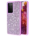 thumbnail image 1 of Hybrid Bling Case Purple Samsung S21 Ultra, iPhone 12 Pro Max, 1 of 3
