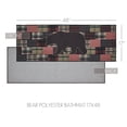 thumbnail image 2 of VHC Brands Bathroom Bath Mat, Polyester Floor Rug for Shower, Digital Print, Wyatt Collection, Rectangle 17x48, Bear, Crimson, 2 of 5